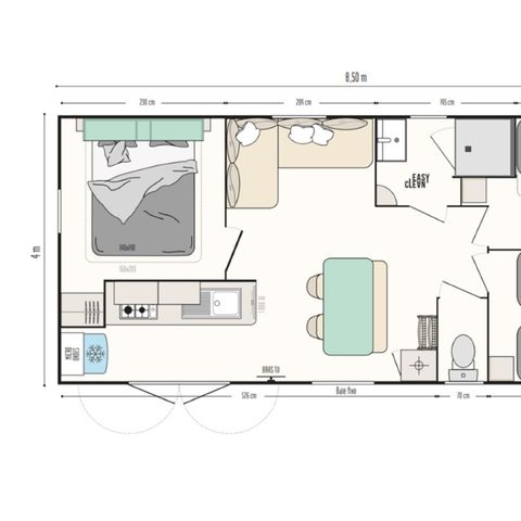 Mobilhome 6 personnes - 6 pesonnes Riviera 3