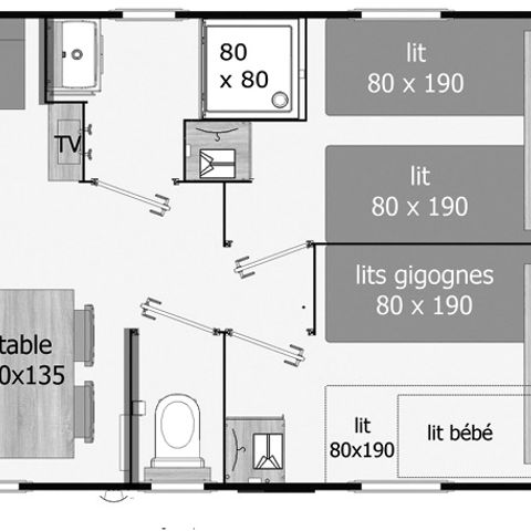 BUNGALOW 6 personnes - OPALIA