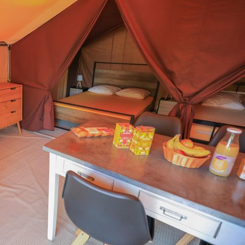 TENTE TOILE ET BOIS 4 personnes - Tente Lodge - sans sanitaires