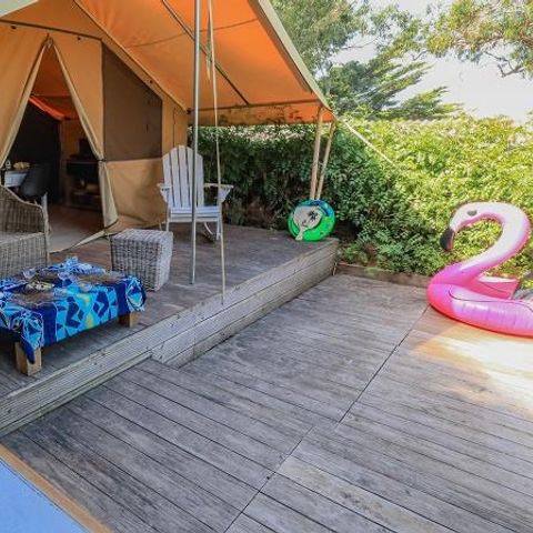 TENTE TOILE ET BOIS 4 personnes - Tente Lodge - sans sanitaires