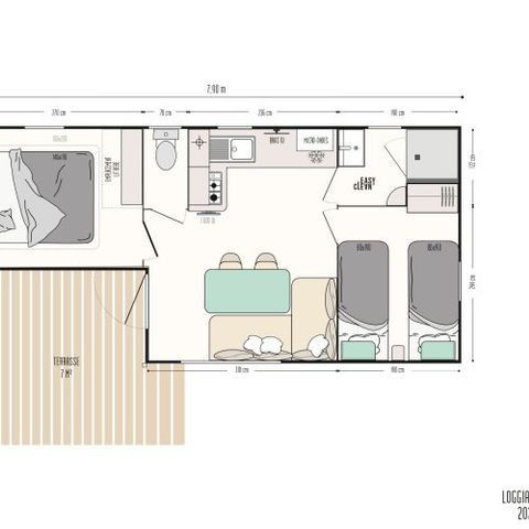 BUNGALOW 4 personnes - Créole 32m²