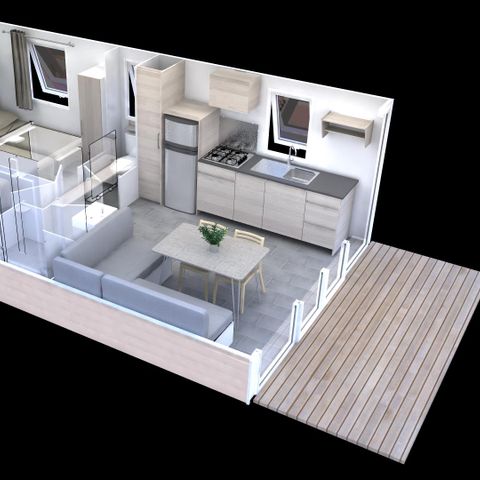 BUNGALOW 6 personnes - CASITA LIMON - 26m²- 2 chambres