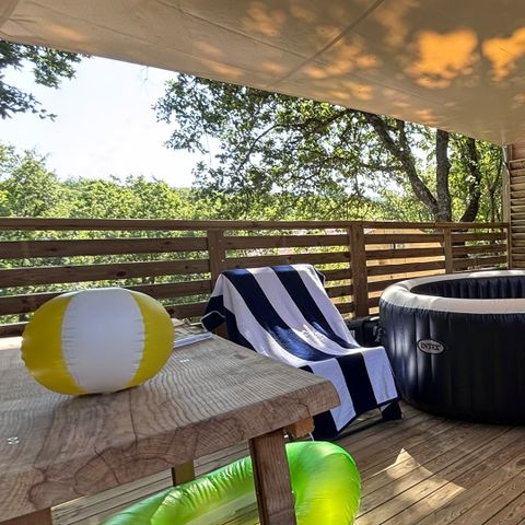 CHALET 4 personnes - CHALET TIKAL. CONFORT AVEC SPA
