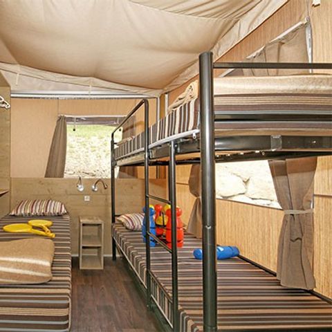 TENTE TOILE ET BOIS 5 personnes - Tente Super Lodge | 2 Ch. | 4/5 Pers. | 1 SDB