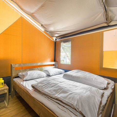 TENTE TOILE ET BOIS 4 personnes - Safaritent sanitaire