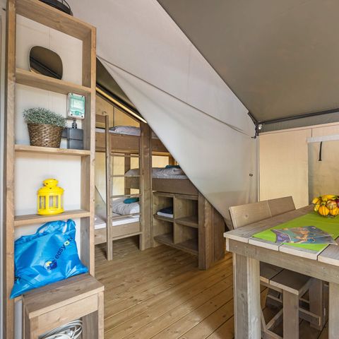 Tente en toile et en bois 5 personnes - Aminess Maravea - Tente Safari Confort