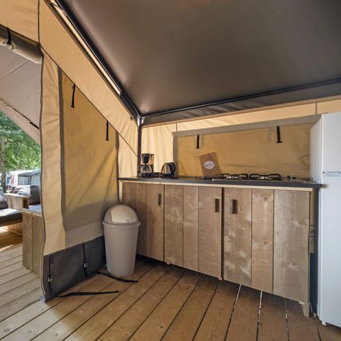 Tente en toile et en bois 5 personnes - Aminess Maravea - Tente Safari Confort