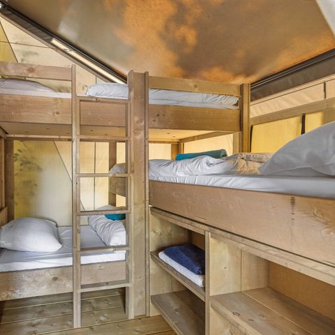 Tente en toile et en bois 5 personnes - Aminess Maravea - Tente Safari Confort