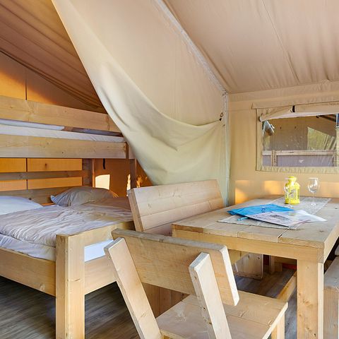 Tente en toile et en bois 5 personnes - Aminess Maravea - Safari tent Lodge (5P)