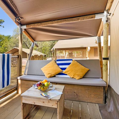 Tente en toile et en bois 5 personnes - Aminess Maravea - Safari tent Lodge (5P)