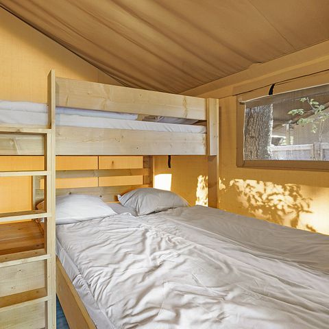Tente en toile et en bois 5 personnes - Aminess Maravea - Safari tent Lodge (5P)
