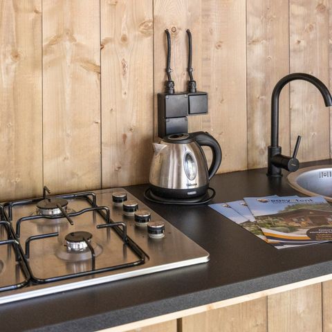 Tente en toile et en bois 4 personnes - Aminess Maravea - Tente Safari + sanitaires (4P)