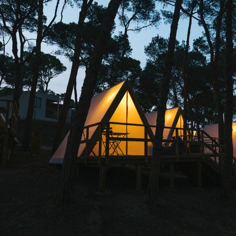 Tente en toile et en bois 2 personnes - Cabin Tent