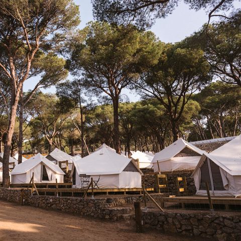 Tente en toile et en bois 2 personnes - Bell Tent Plus