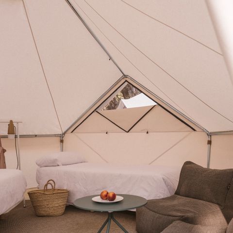 TENTE TOILE ET BOIS 2 personnes - Bell Tent Plus
