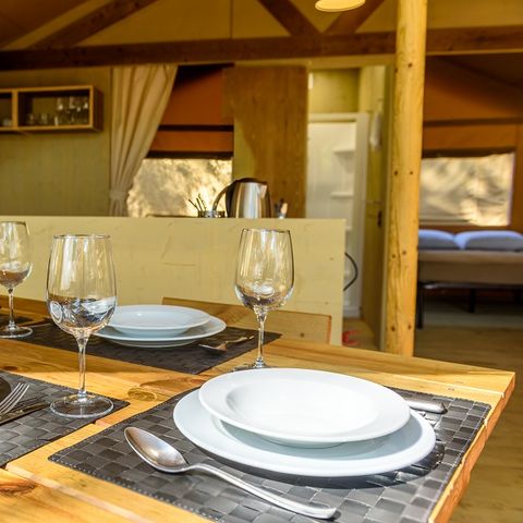 TENTE TOILE ET BOIS 5 personnes - Country Lodge