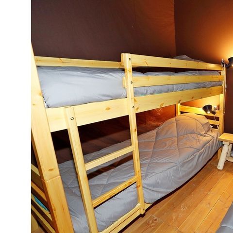 TENTE TOILE ET BOIS 4 personnes - Lodge (L1)