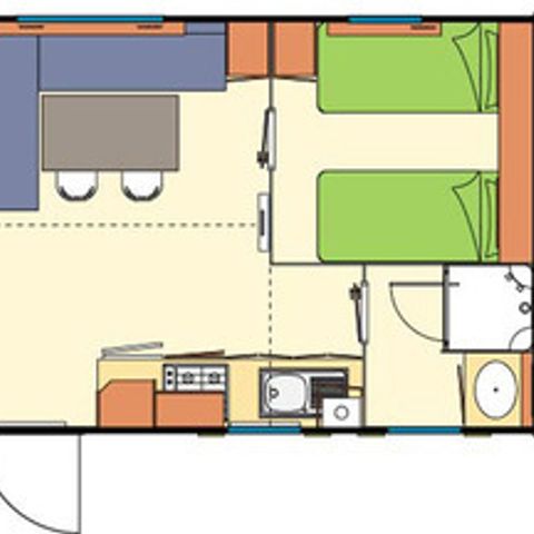 BUNGALOW 4 personnes - 23m² 2Chambres