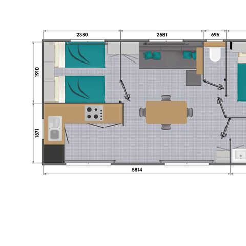 BUNGALOW 4 personnes - Privilège 4P Classic