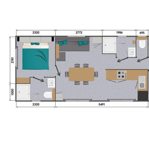 BUNGALOW 6 personnes - PREMIUM 6P