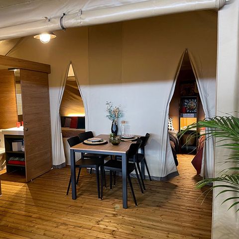 TENTE TOILE ET BOIS 4 personnes - Tente Lodge
