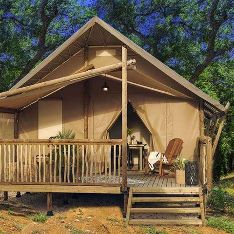 TENTE TOILE ET BOIS 4 personnes - Tente Lodge
