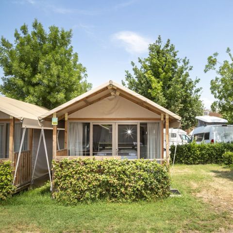 TENTE TOILE ET BOIS 2 personnes - Hu Glamp Smart	Tenda