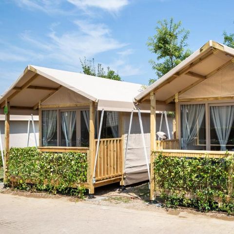 TENTE TOILE ET BOIS 2 personnes - SAFARI TENT
