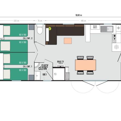 BUNGALOW 6 personnes - AQUA