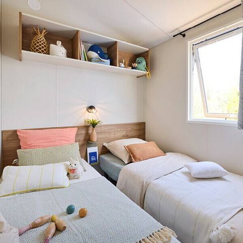 BUNGALOW 6 personnes - Mobil-home | Comfort | 3 Ch. | 6 Pers. | Terrasse Lounge | Clim.