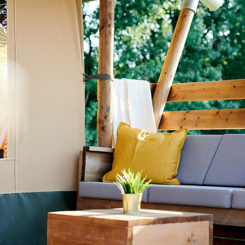 TENTE TOILE ET BOIS 6 personnes - Safari Cottage XL