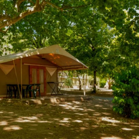 Tente en toile et en bois 7 personnes - Bungalow toilé 7p