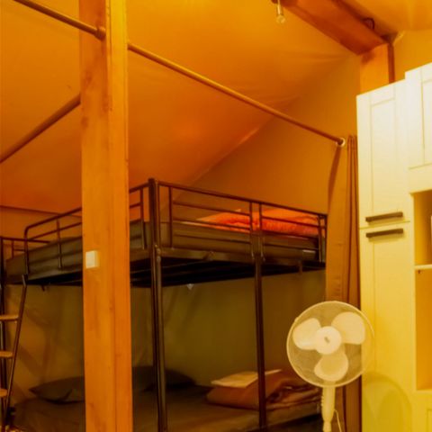 Tente en toile et en bois 7 personnes - Bungalow toilé 7p