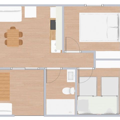 BUNGALOW 5 personnes - C. Confort White