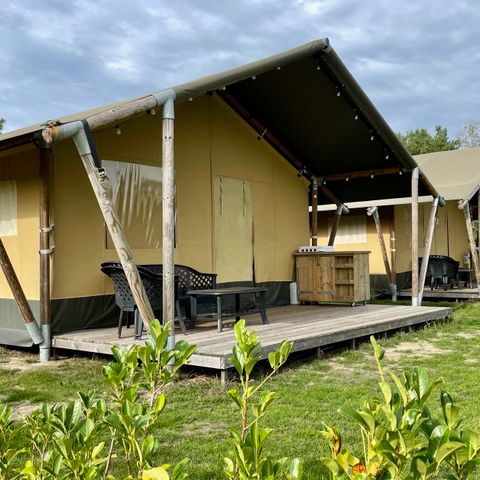 TENTE TOILE ET BOIS 6 personnes - Tente safari