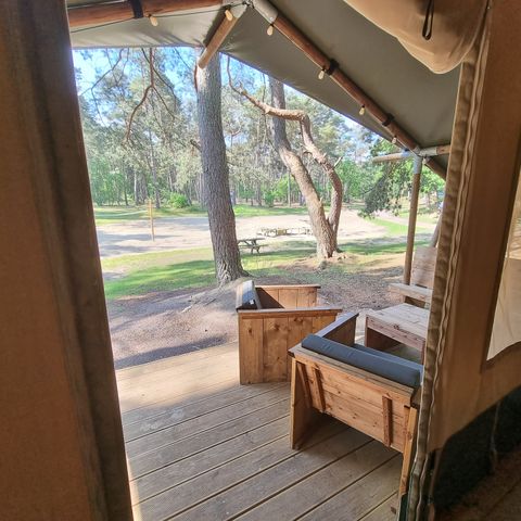 Tente en toile et en bois 4 personnes