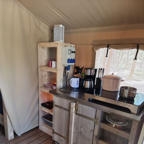 Tente en toile et en bois 4 personnes