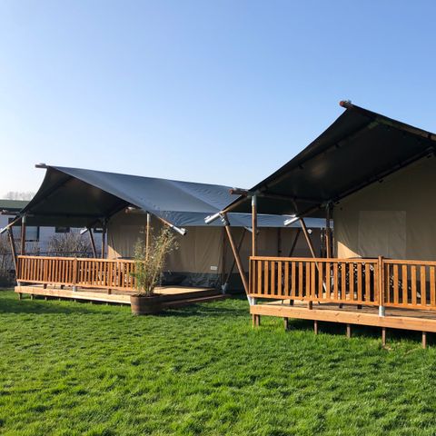 Tente en toile et en bois 6 personnes