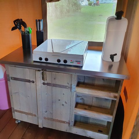 Tente en toile et en bois 4 personnes