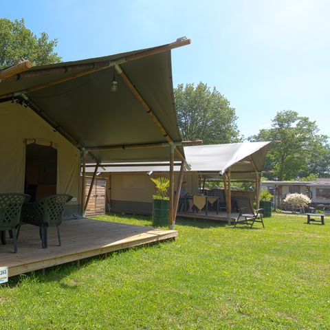 Tente en toile et en bois 4 personnes