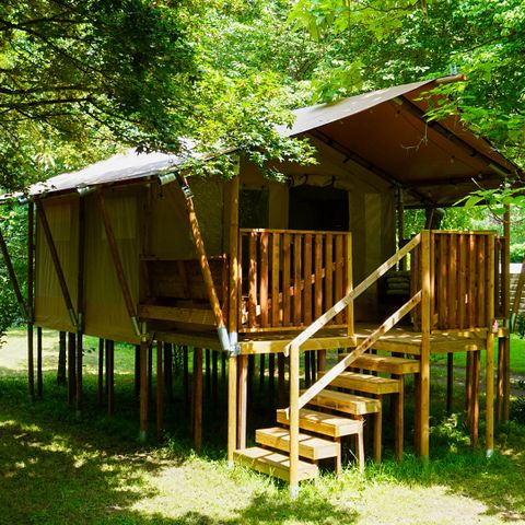 TENTE TOILE ET BOIS 4 personnes