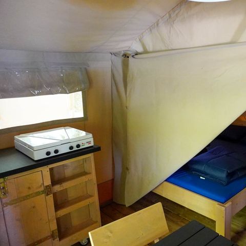 Tente en toile et en bois 4 personnes