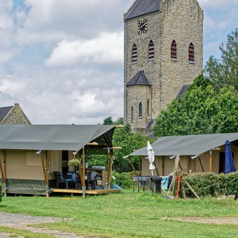 TENTE TOILE ET BOIS 4 personnes - Tente safari