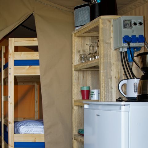 TENTE TOILE ET BOIS 4 personnes - Tente safari