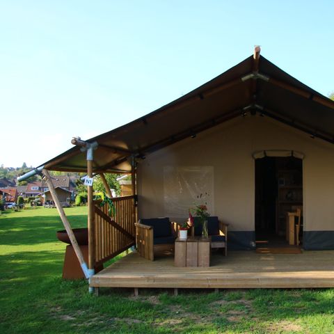 TENTE TOILE ET BOIS 4 personnes - Tente safari