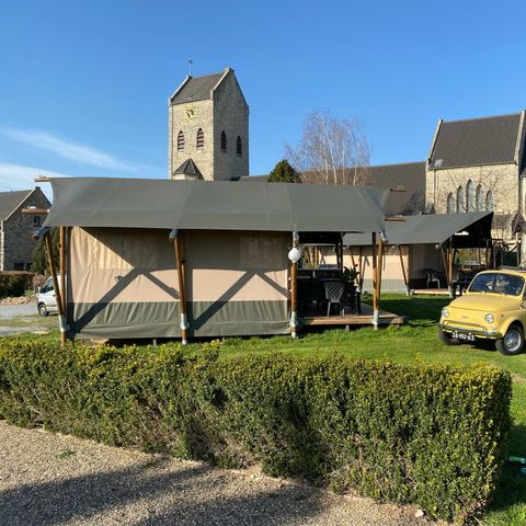 Tente en toile et en bois 4 personnes