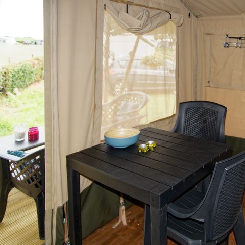 Tente en toile et en bois 4 personnes