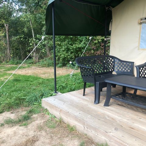 Tente en toile et en bois 4 personnes - Tente safari