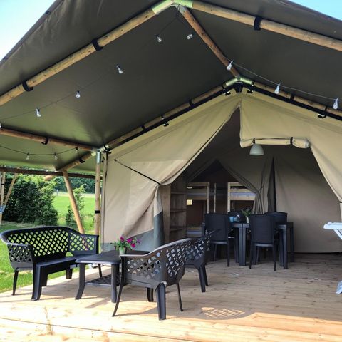 TENTE TOILE ET BOIS 6 personnes - Tente safari