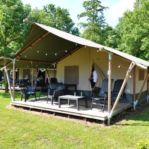Tente en toile et en bois 6 personnes